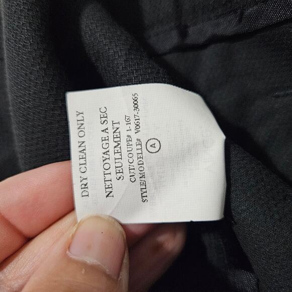 VINCE Black Womens sz 2 Pleated Textured Fabric Pockets Skirt - Picture 8 of 8